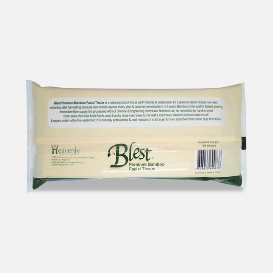 Blest Premium Bamboo Anti-Bacterial Facial Tissue Travel Pack 2 Ply 80 Pulls