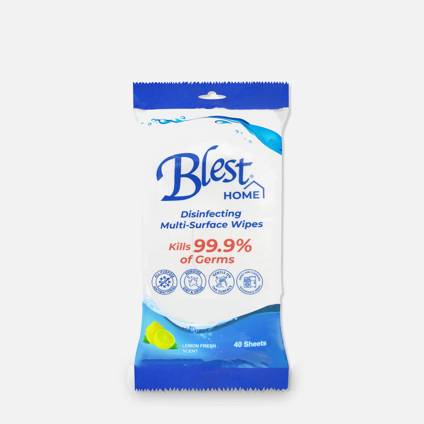 Blest Home Disinfecting Multi-Purpose Wipes 40 Sheets