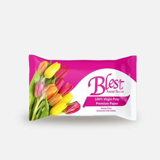 Blest Essential Facial Tissue Handy Pack 50 pulls 2 Ply