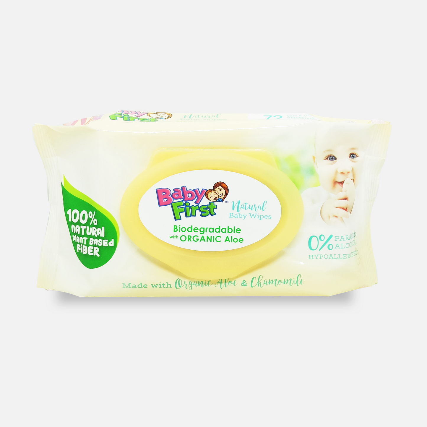 Baby First Natural Baby Wipes 72 Sheets 3 Packs (216 Sheets)