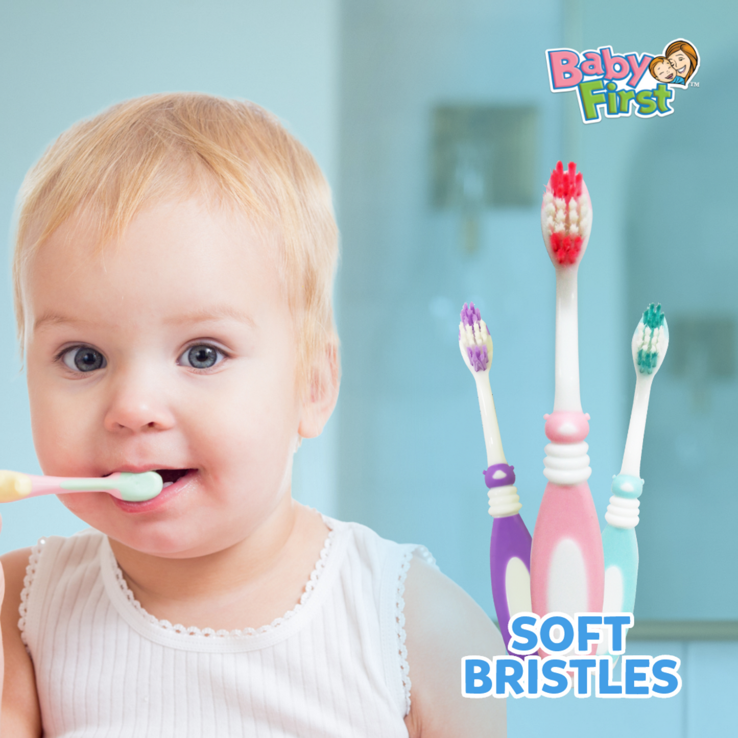 Baby First Kiddie Toothbrush 12-24 Months Old - Lady Bug