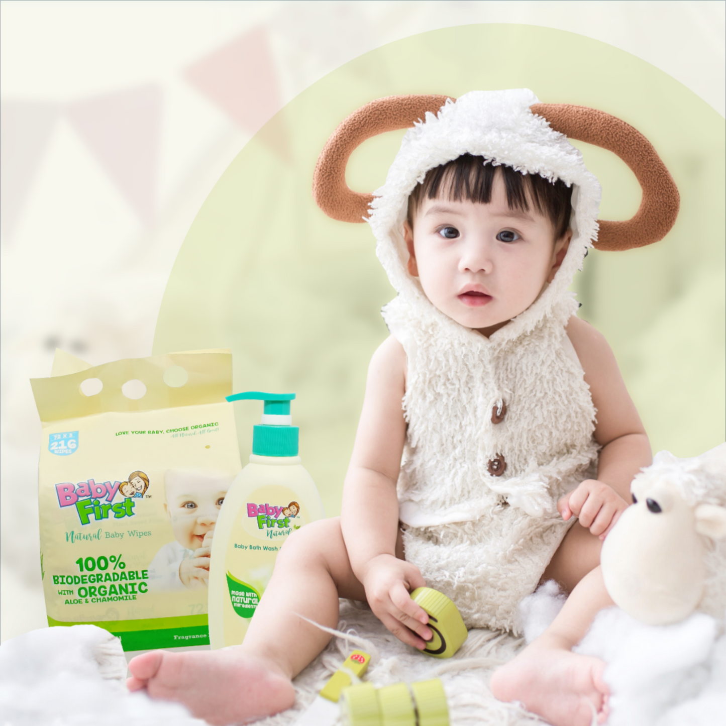 Baby First Natural Baby Wipes 30 Sheets