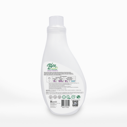 Blest Natural Fabric Conditioner - Organic Lavender Oil 1000ml x 2 Bottles