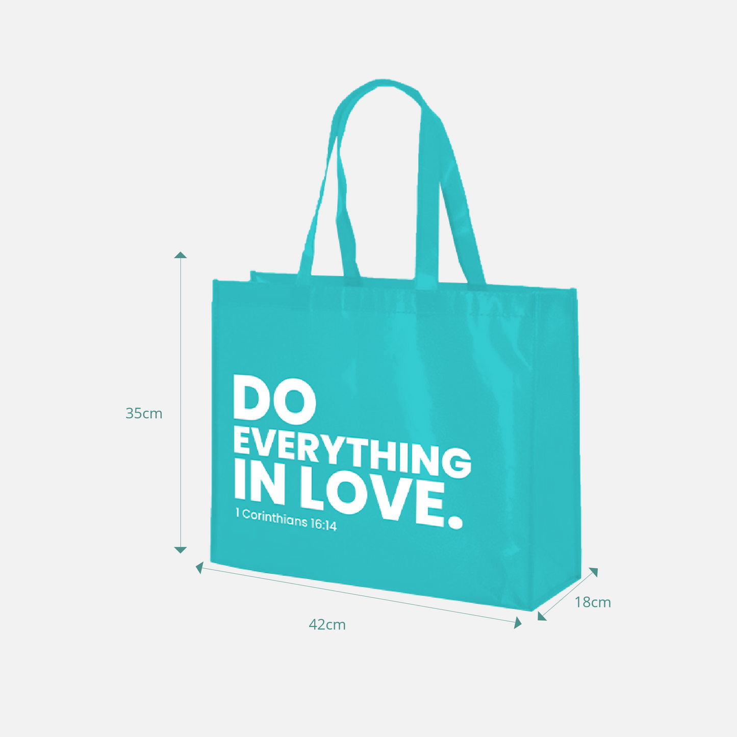 Blest Non-woven Eco Bag - Do Everything in Love (1 Corinthians 16:14)