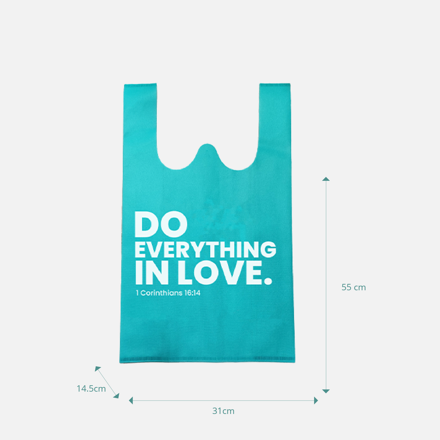 Blest Sando Bag Small Eco-Bag - Do Everything in Love (1 Corinthians 16:14)