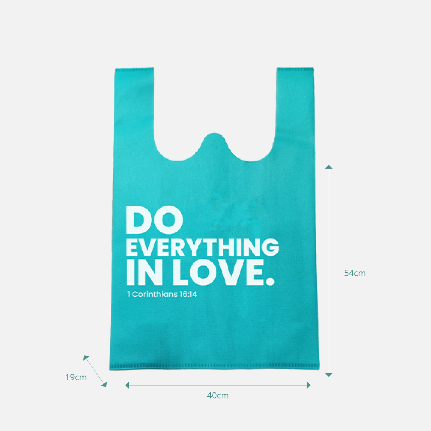 Blest Sando Bag Eco Bag Large- Do Everything in Love (1 Corinthians 16:14)
