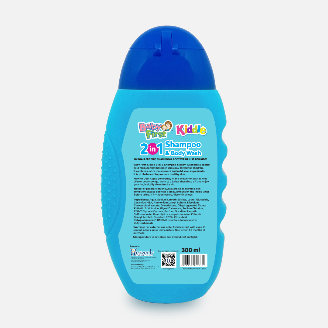 Baby First Kiddie Arctic 2in1 Shampoo and Body Wash 300ml All Scent