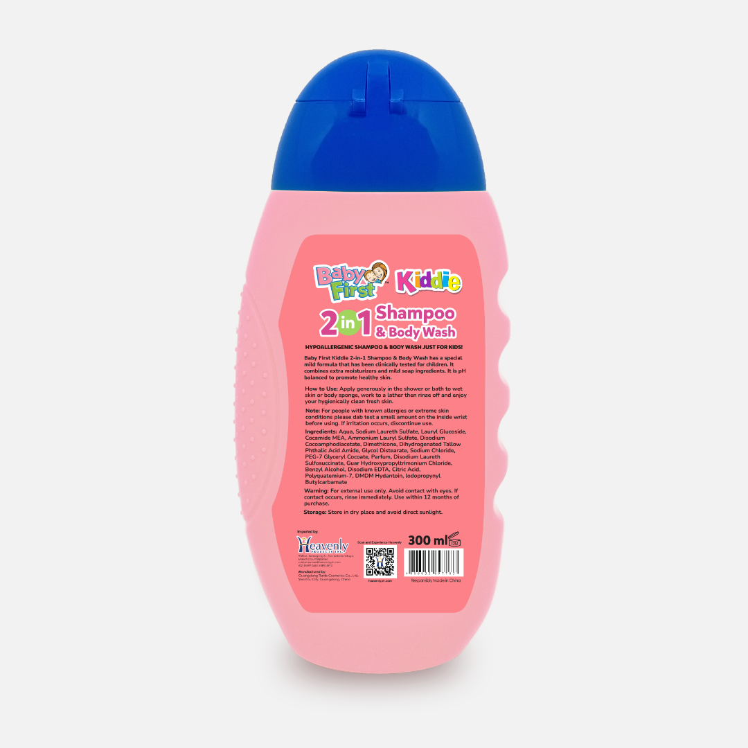 Baby First Kiddie Arctic 2in1 Shampoo and Body Wash 300ml Iced Berry Scent