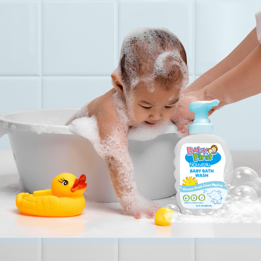 Baby First Nouveau Baby Bath Wash 650ml Milk Scent