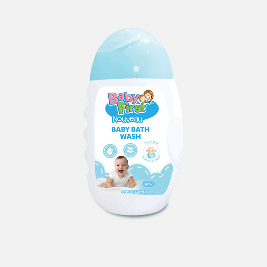 Baby First Nouveau Baby Bath Wash 110ml Milk Scent