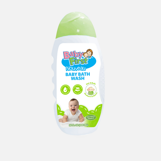 Baby First Nouveau Baby Bath Wash 300ml Aloe Vera & Vitamin E Scent