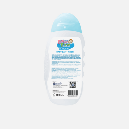 Baby First Nouveau Baby Bath Wash 300ml Milk Scent