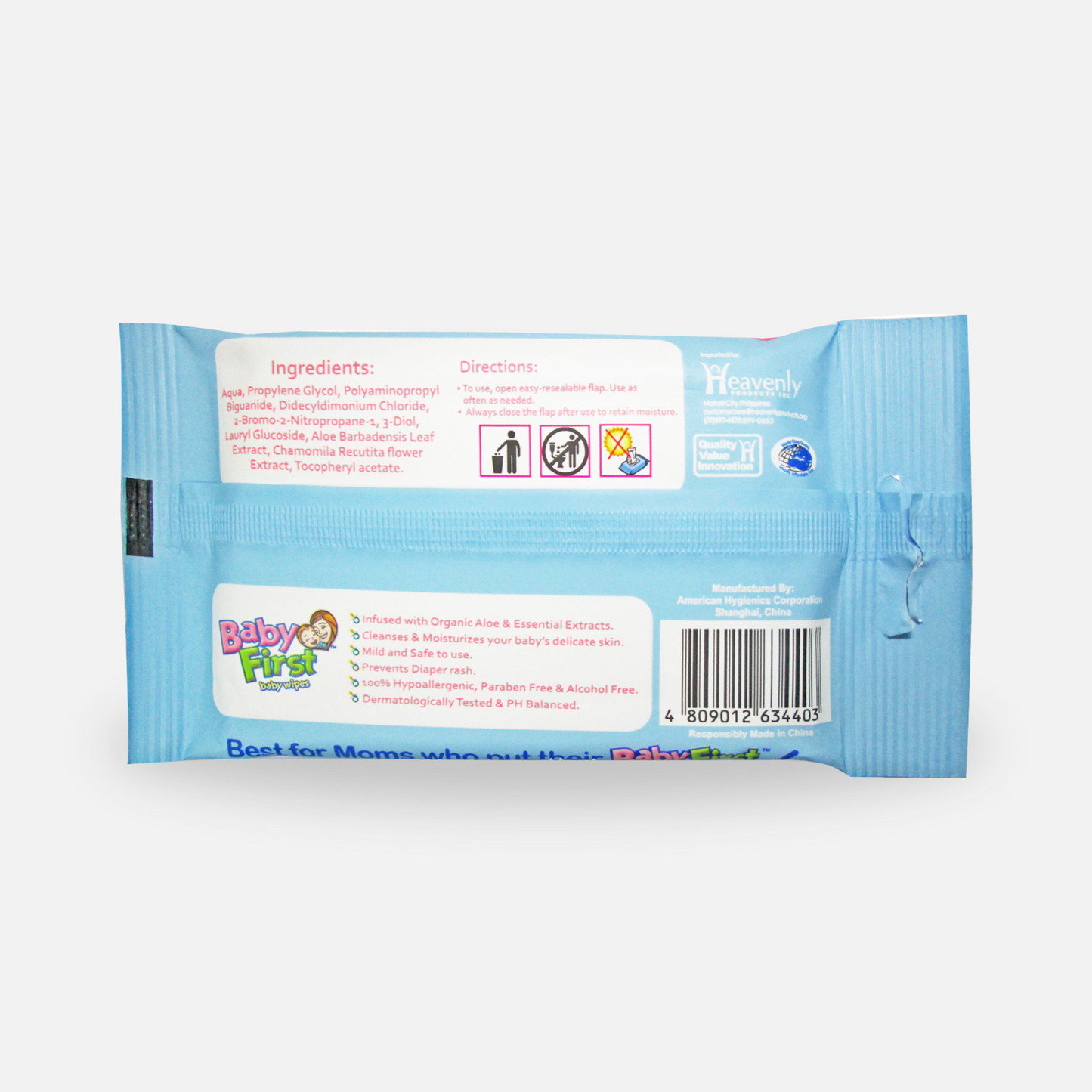 Baby First Baby Wipes 10 Sheets 3+1 Pack (40 Sheets)