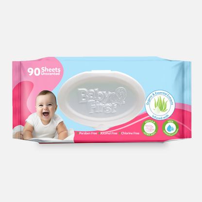 Baby First Baby Wipes 90 Sheets