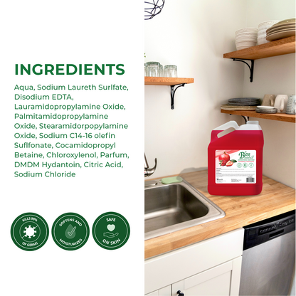 Blest Antibacterial Moisturizing Hand Soap 1 Gallon Strawberry and Pomegranate Scent