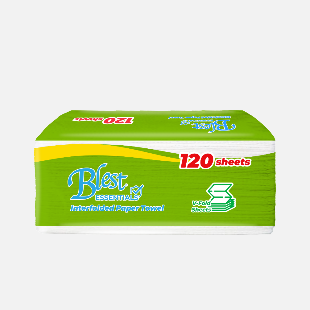 Blest Essential Interfolded Paper Towels 120 Sheets