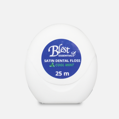 Blest Essential Satin Dental Tape Floss 50 Meters Cool Mint - 2 Packs