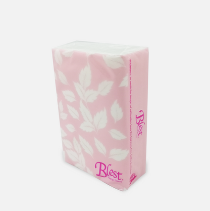 Blest Facial Pocket Tissue 2 Ply 10 Pulls x 6 Pocket (60 Pulls)