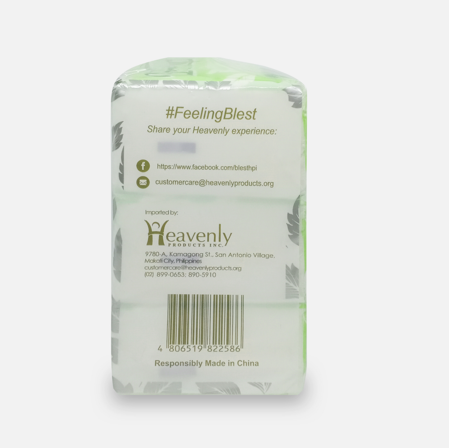 Blest Facial Tissue Travel Pack 150 pulls 2 ply Jumbo 3 Packs