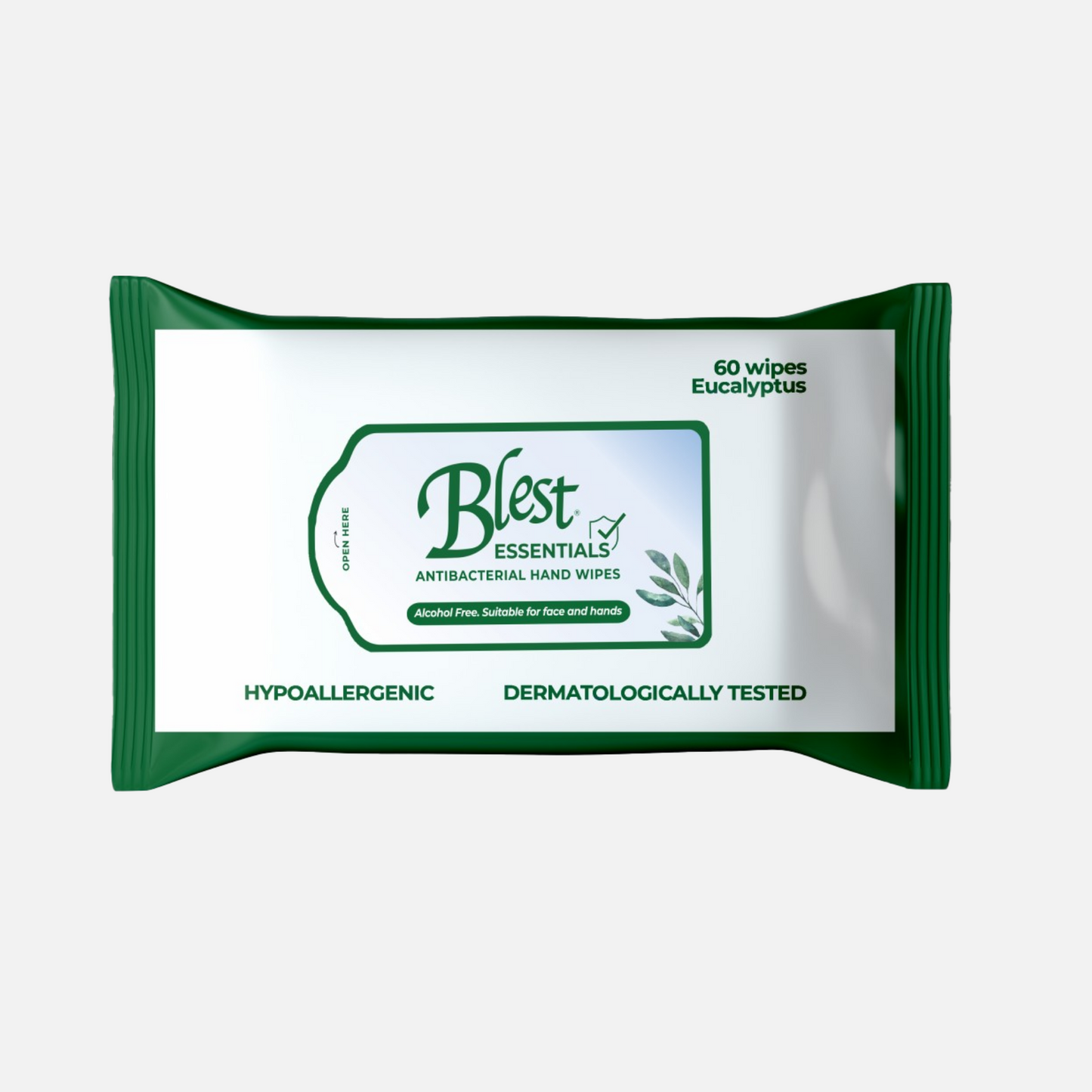 Blest Anti-Bacterial Wipes 60 Sheets Eucalyptus Scent