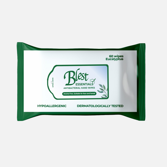 Blest Anti-Bacterial Wipes 60 Sheets Eucalyptus Scent