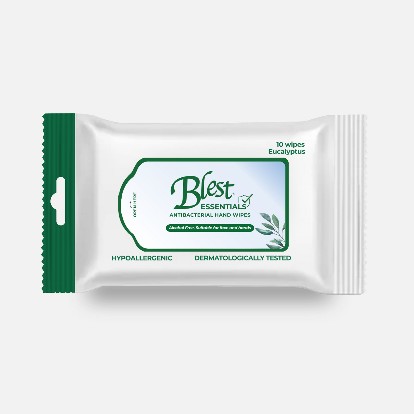Blest Anti-Bacterial Wipes 10 Sheets Eucalyptus Scent