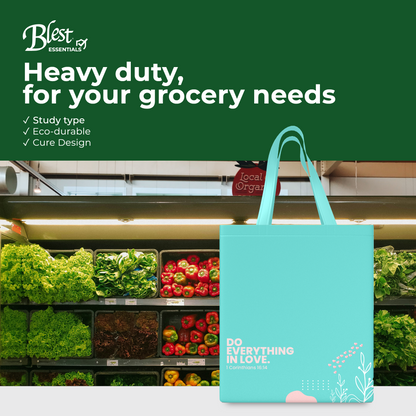 Blest Heatsealed Eco Bag Large - Do Everything in Love (1 Corinthians 16:14)