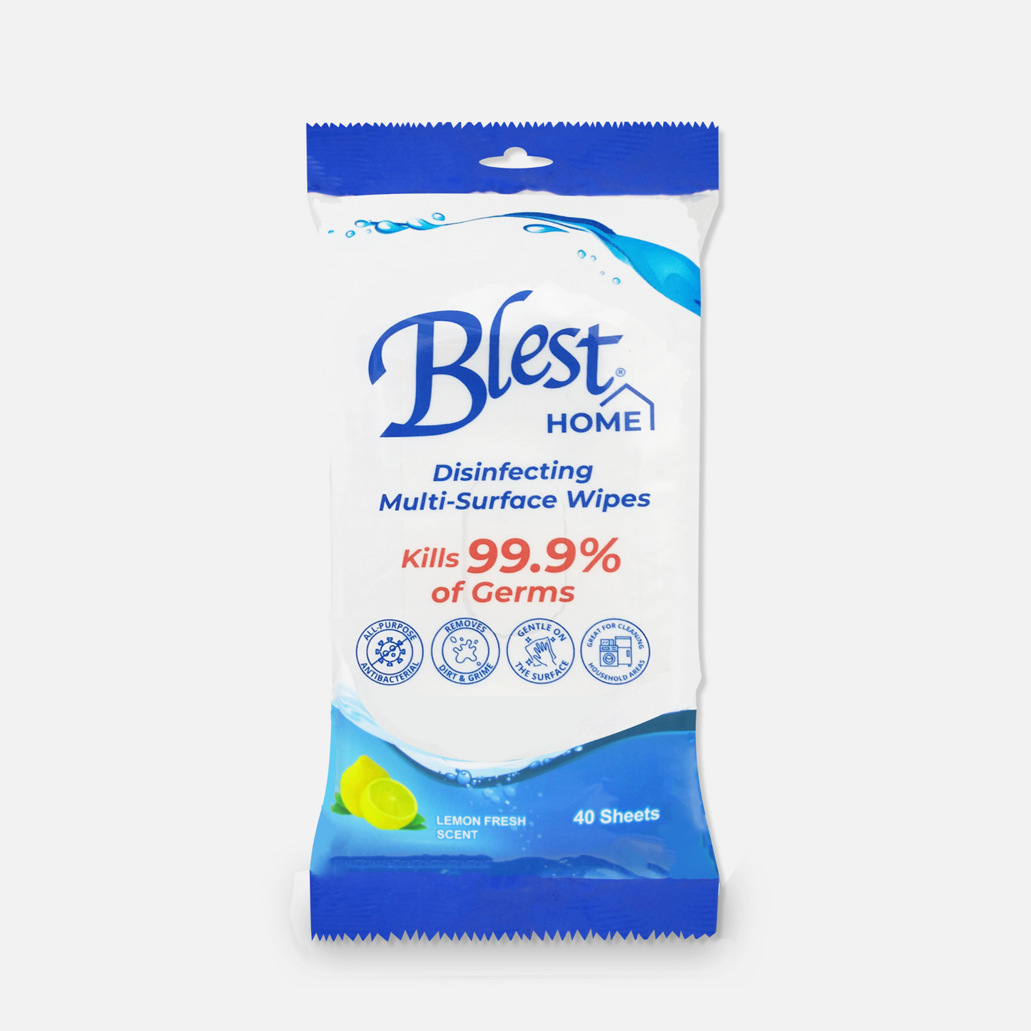 Blest Home Disinfecting Multi-Purpose Wipes 40 Sheets