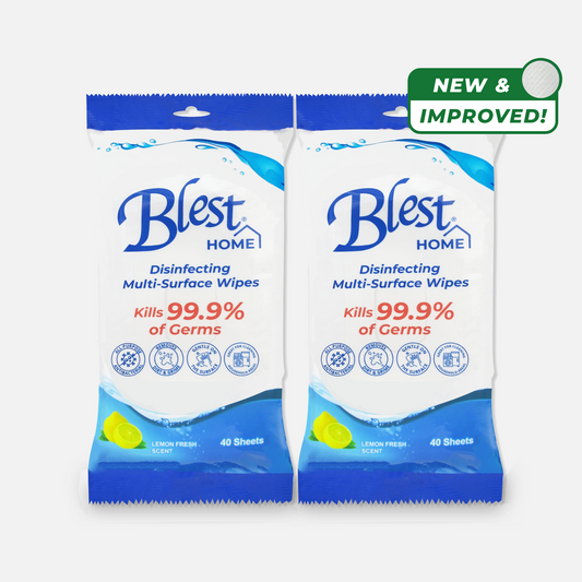 Blest Home All Purpose Disinfecting Wipes 40 Sheets by 2 Packs