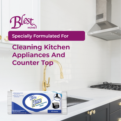 Blest Home Kitchen Cleaning Wipes 40 Sheet