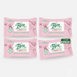 Blest Natural Plant-based Cleansing Wipes Cherry Blossom Scent 15 Sheets 4 Packs