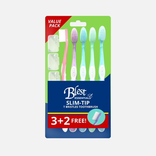 Blest Essentials Slim Tip Soft Bristles Toothbrush by 5s
