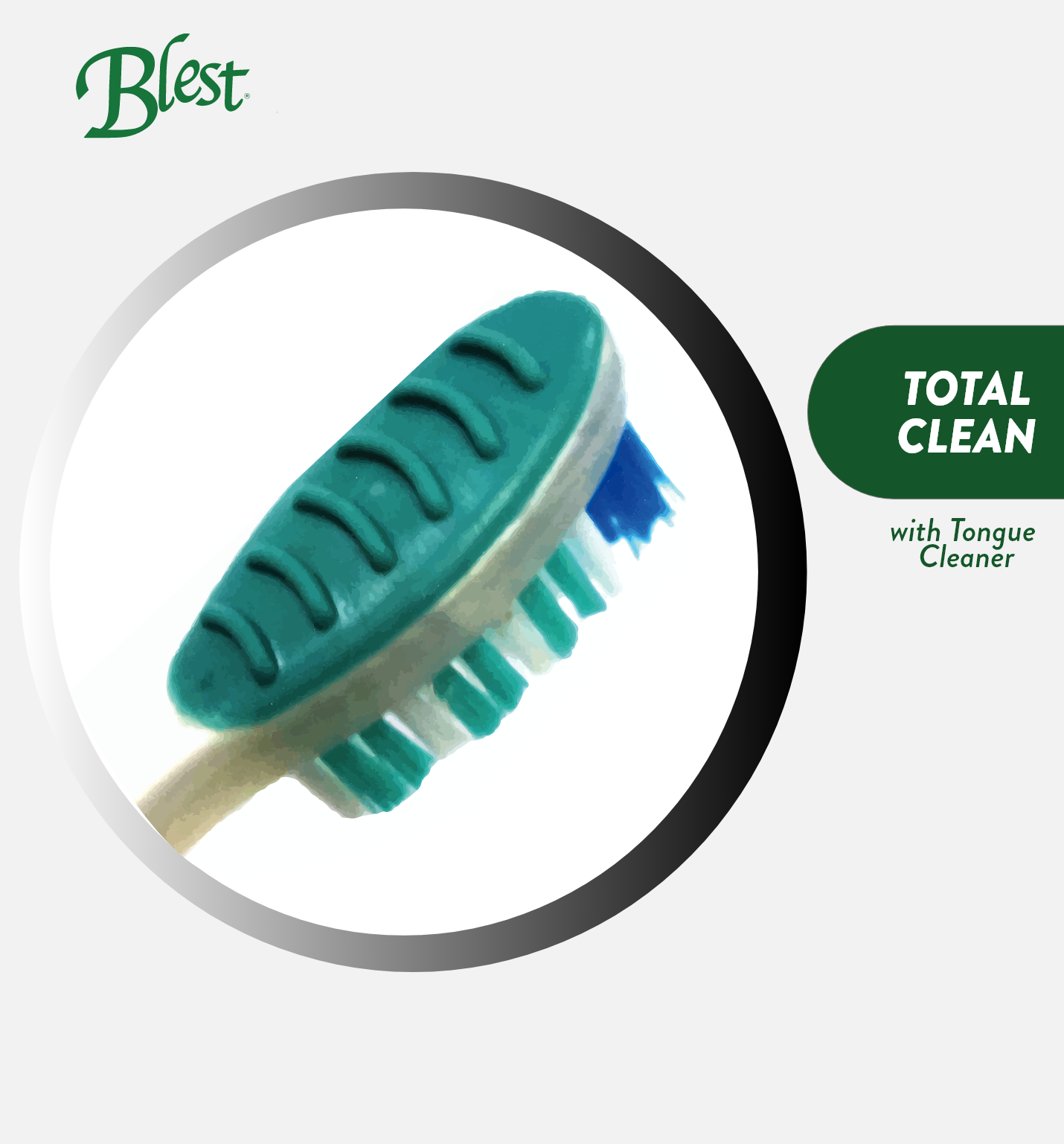 Blest Essentials Hard Firm Bristles Toothbrush by 5s