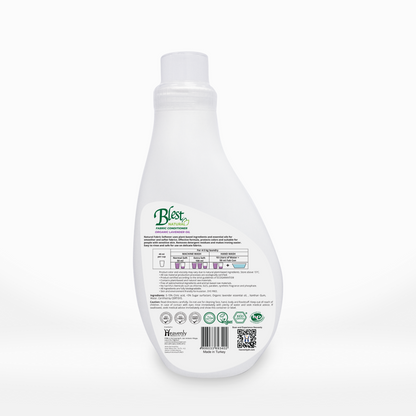 Blest Natural Fabric Conditioner - Organic Lavender Oil 1000ml x 2 Bottles