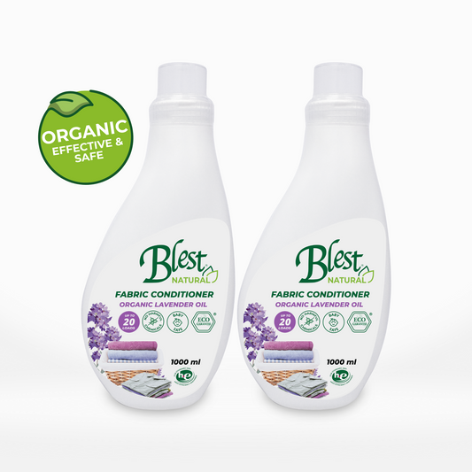 Blest Natural Fabric Conditioner - Organic Lavender Oil 1000ml x 2 Bottles