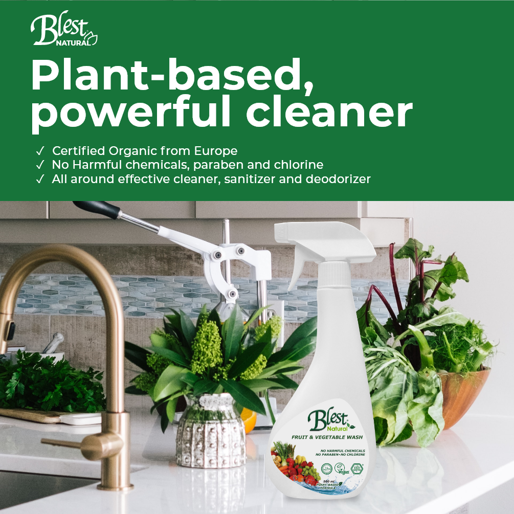 Blest Natural Fruit and Vegetable Wash Unscented 5L