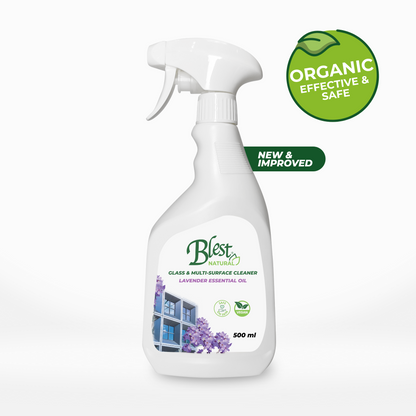 Blest Natural Glass & Multi-Surface Cleaner - Organic Lavender Oil 500ml
