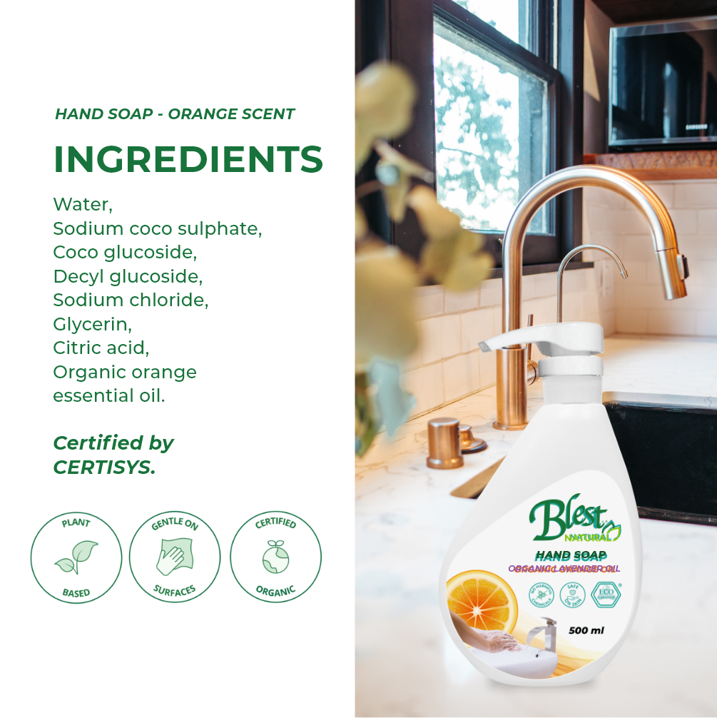 Blest Natural Hand Soap - Organic Orange Oil 5L