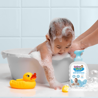 Baby First Nouveau Baby Bath Wash 650ml Aloe Vera & Vitamin E+ FREE 110ml
