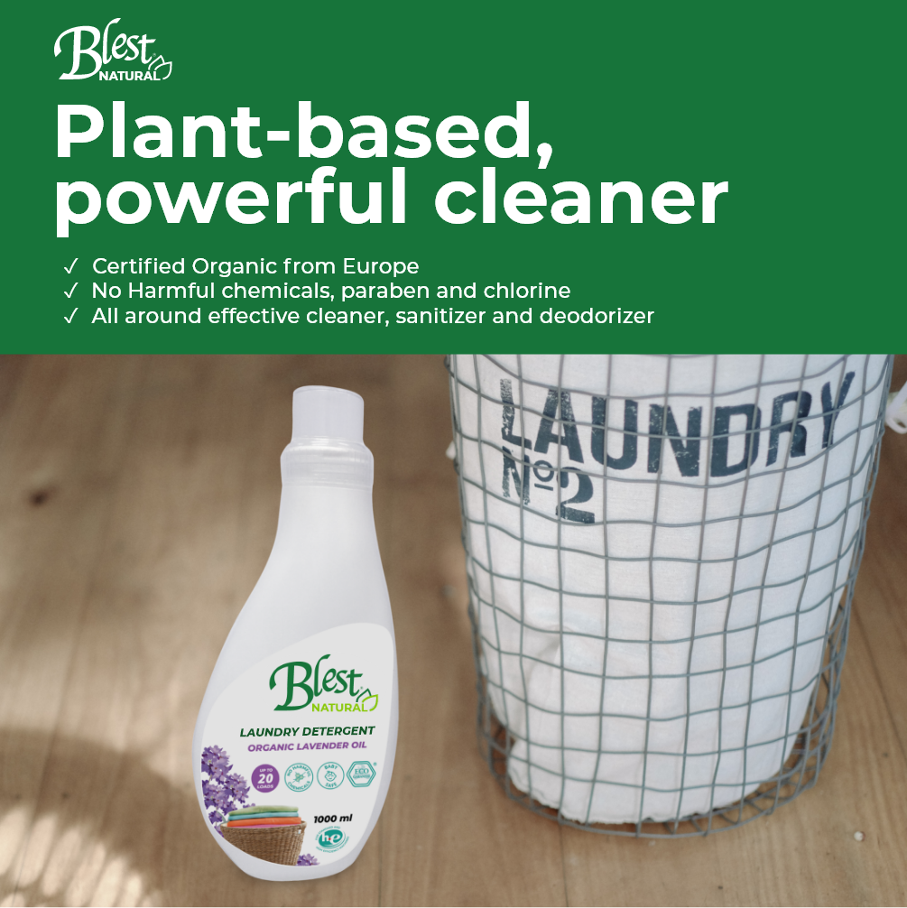 Blest Natural Laundry Detergent - Organic Lavender Oil 1000ml
