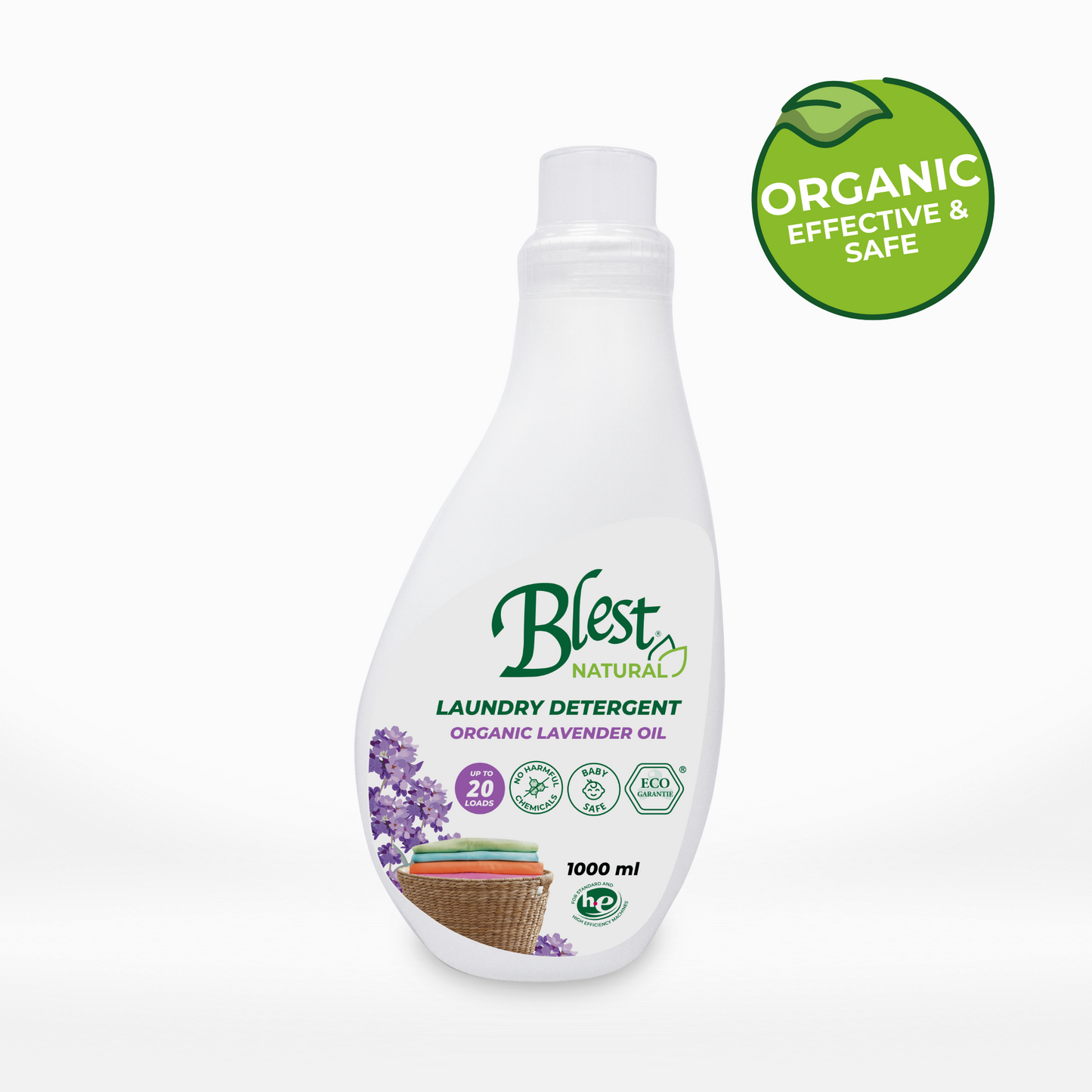Blest Natural Laundry Detergent - Organic Lavender Oil 1000ml