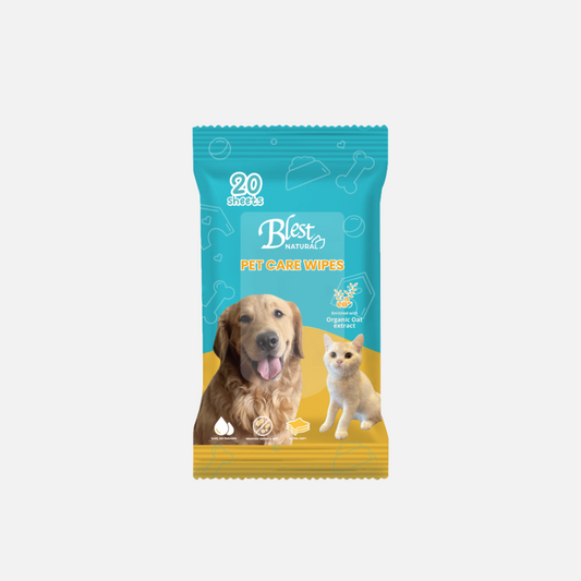 Blest Natural Pet Care Wipes 20 Sheets