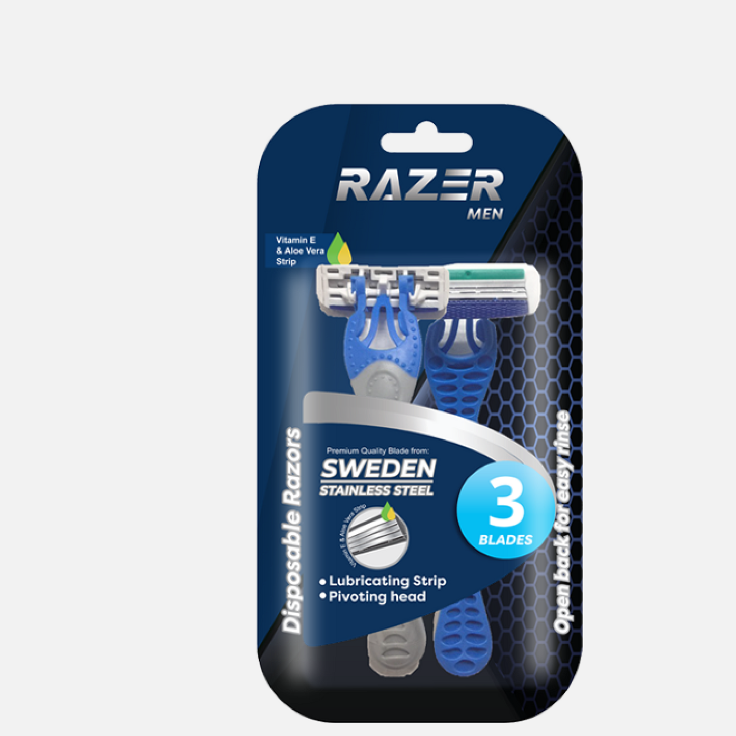 Razer Mens Triple Blade Disposable Razor by 2s x 3 Packs
