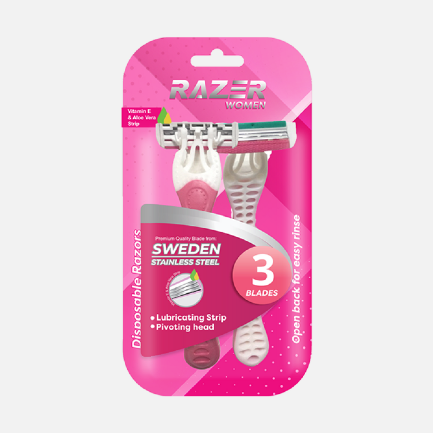 Razer Womens Triple Blade Disposable Razor by 2s x 3 Packs