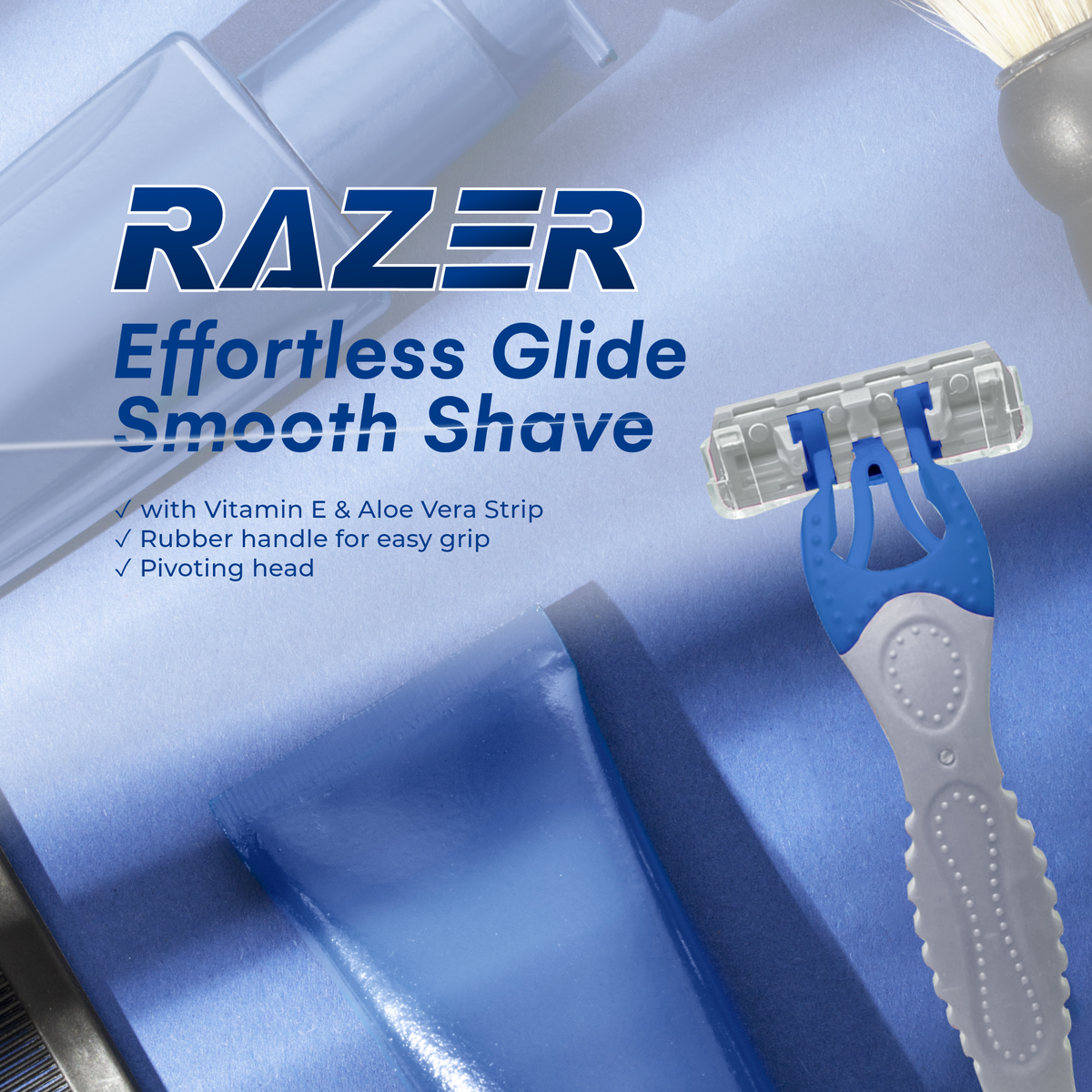 Tubular Razer Razer Mens Triple Blade Disposable Razor by 2s – Heavenly