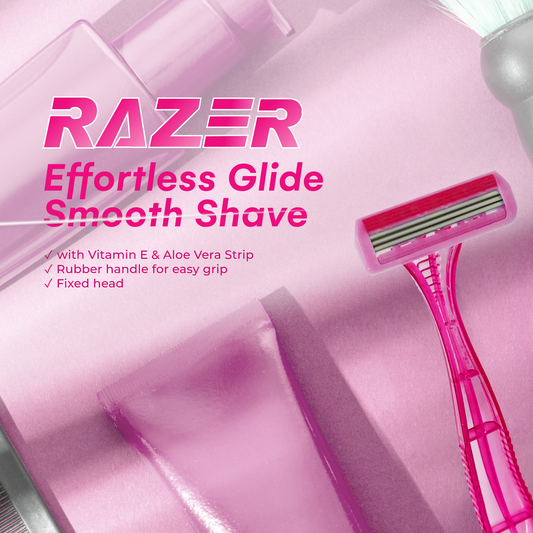 Razer Womens Triple Blade Pivot Head Disposable Razor 2+1 x 3 Packs