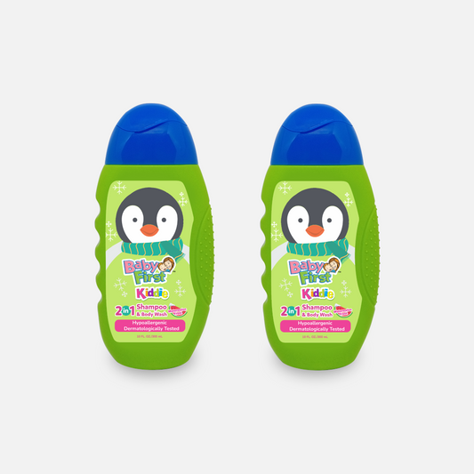 Baby First Kiddie Arctic 2in1 Shampoo and Body Wash 300ml Watermelon Frost 2 Bottles