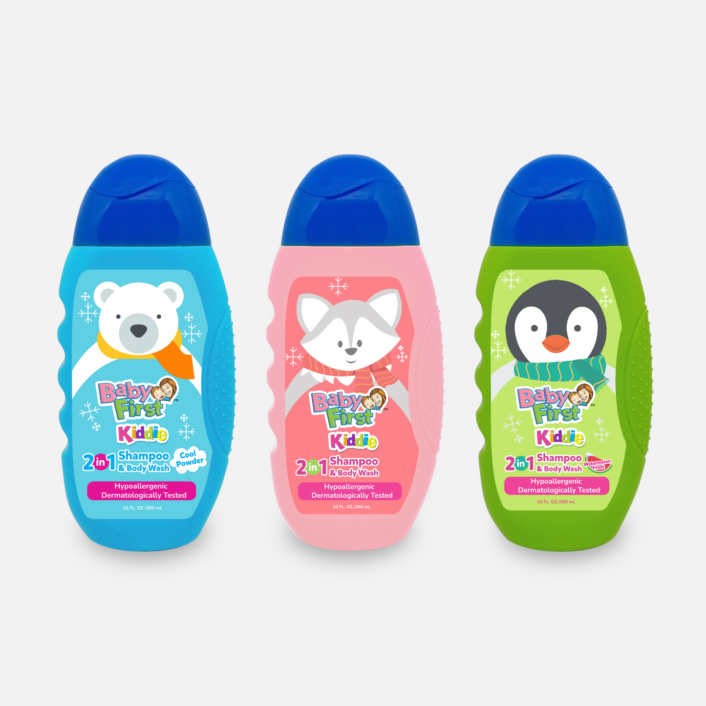 Baby First Kiddie Arctic 2in1 Shampoo and Body Wash 300ml All Scent