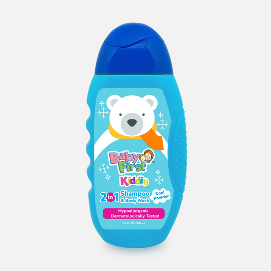 Baby First Kiddie Arctic 2in1 Shampoo and Body Wash 300ml Cool Powder Scent