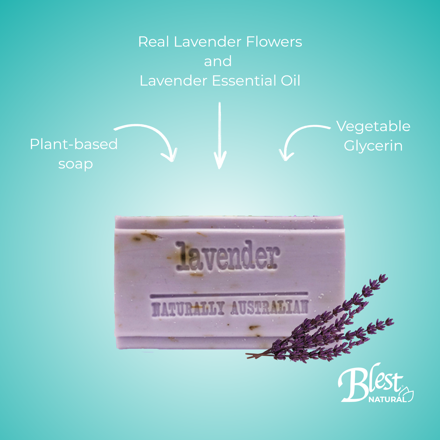 [Buy1 Take1] Blest Natural Plant-based Soaps Lavender 100g